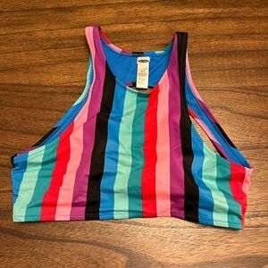 Old Navy Striped Swim Top